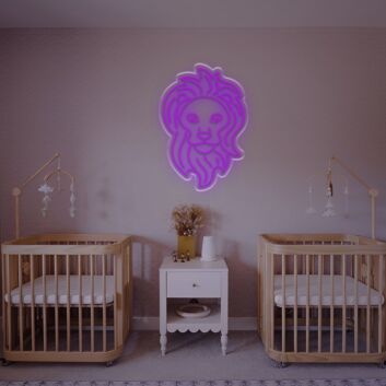 Brighten Up Your Space: Lion Head LED Neon Sign for Bars, Offices, and Trendy Home Decor.