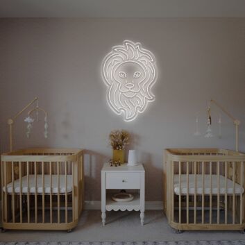 Brighten Up Your Space: Lion Head LED Neon Sign for Bars, Offices, and Trendy Home Decor.
