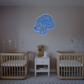 Smiling Mushroom LED Neon Sign