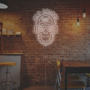 Old School Rap Ape LED Neon Sign