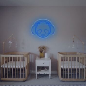Brighten Up Your Space: Panda With Earphone LED Neon Sign Perfect for Home Decor, Trendy Offices, and Cool Bars