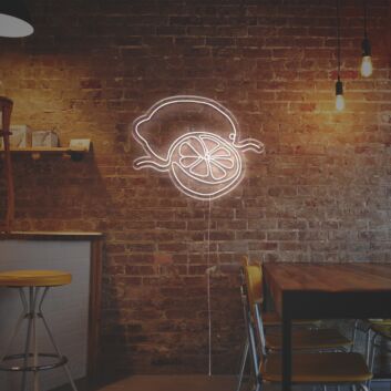 Brighten Up Your Bar, Kitchen, or Summer Event with the Sliced Lemon LED Neon Sign.