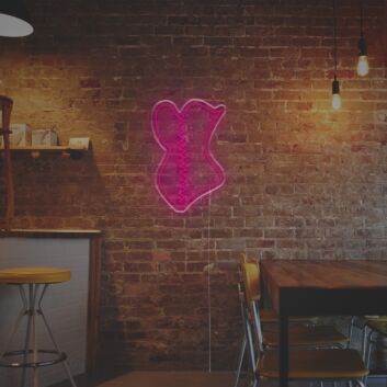 Brighten Up Your Boudoir, Boutique, or Birthday Bash with the Corset LED Neon Sign.