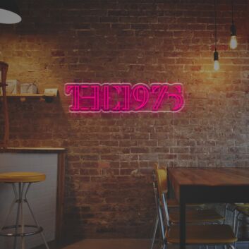 Brighten Up Your Living Space, Office, or Next Big Event with The 1975 LED Neon Sign.