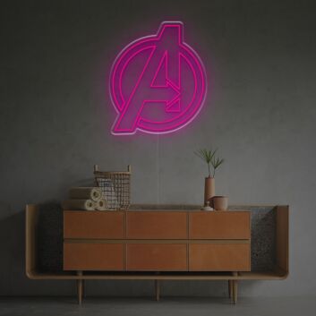 Brighten Up Your Game Room or Movie Night with The Avengers End Game Logo LED Neon Sign.