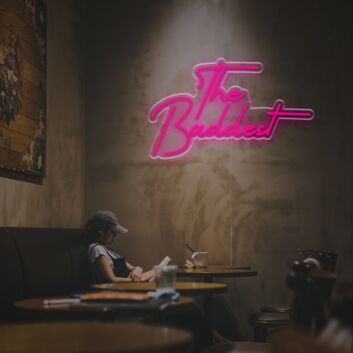 Brighten Up Your Bedroom, Office, or Gaming Space with The Baddest LED Neon Sign.