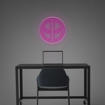 Deadpool Mask Emblem LED Neon Sign