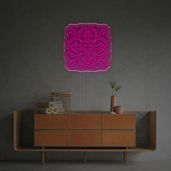 Ornamental Square Tile LED Neon Sign