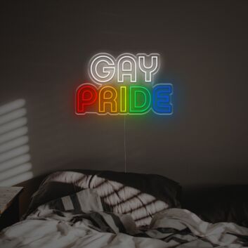 Celebrate Love in Every Space: Gay Pride LED Neon Sign for Home, Office, Bars, Weddings, and Festive Gatherings