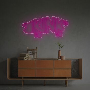 Brighten Up Your Space: Kink LED Neon Sign for Home Decor, Office Ambiance, and Lively Bar Atmospheres