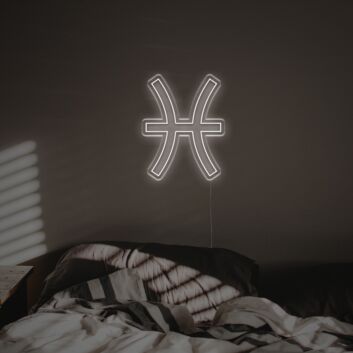 Brighten Up Your Space: Pisces LED Neon Sign for Home Decor, Office Ambiance, and Bar Appeal