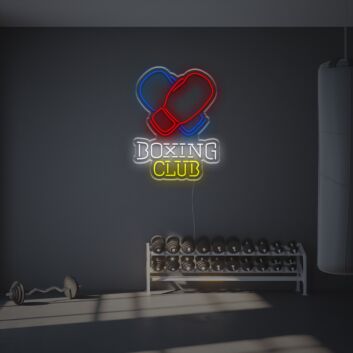 Boxing Gloves Club LED Neon Sign