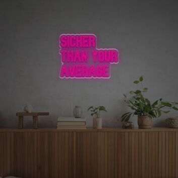 Elevate your bar, office, or game room ambiance with the Sicker Than Your Average LED Neon Sign.