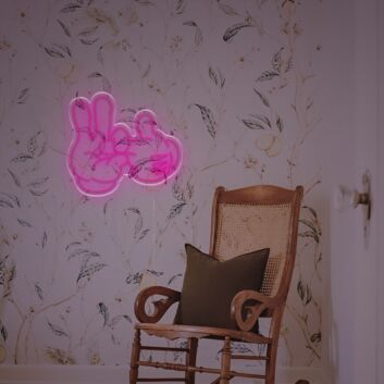 Bad Intentions Hand Gesture LED Neon Sign