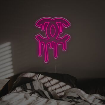 Melting Coco Monogram LED Neon Sign