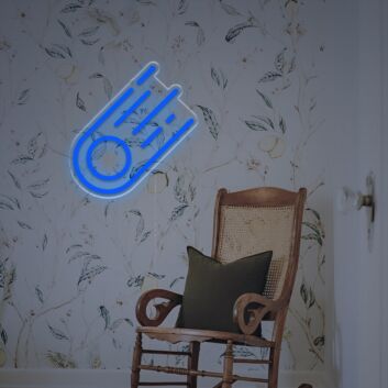 Brighten Your Space: Comet LED Neon Sign, Perfect for Bars, Weddings, and Home Decor.