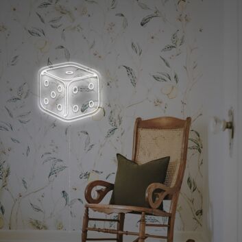 Brighten Up Your Game Room, Bar, or Casino Night with the Dice LED Neon Sign.