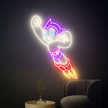 Elevate Your Space: Astroboy Neon Sign Decor for Home, Office, and Bar Ambiance Enhancement