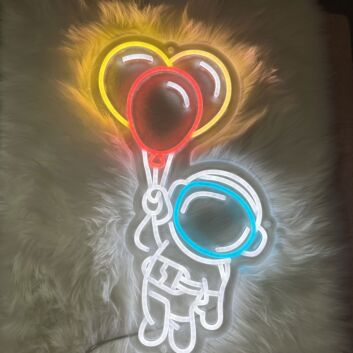 Elevate Your Space: Astronaut Neon Signs Spaceman Led Signs Wall Decoration Neon Lights, Perfect for Home, Office, and Cosmic Themed Events.