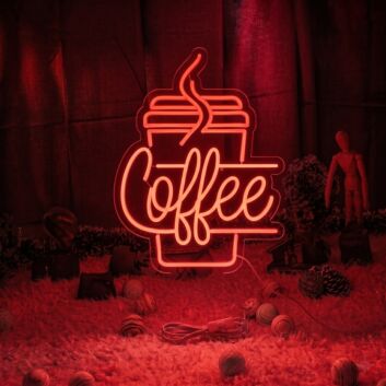 Brighten Your Café, Restaurant, or Home with the Versatile Coffee Neon Sign - Perfect for Bars, Parties, and Wedding Decorations.