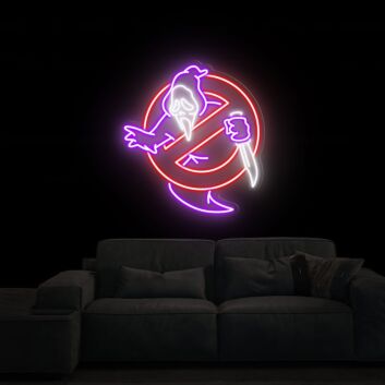 Transform Your Space into a Spooktacular Haven with Devil Neon Sign Ghost Neon Sign for Halloween Parties, Home, and Bar Wall Decor.