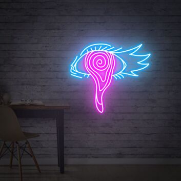 Brighten Your Space: Eye Neon Sign Good Luck Sign Neon Decorations - Perfect for Home, Office, Bars, and Special Celebrations