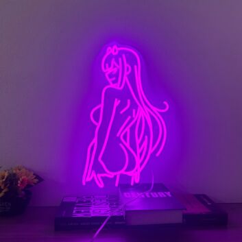 Brighten Your Space: Franxx Darling Neon Sign for Versatile Decor - Perfect for Game Rooms, Home Offices, and Chic Bars