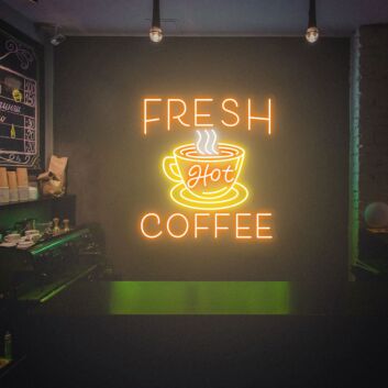 Brighten Your Cafe, Bar, or Home with the Fresh Coffee Shop Sign Cafe Neon Sign: Perfect for Creating a Warm Ambiance in Any Space.