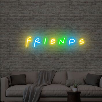 Brighten Up Your Evening Gatherings and Chill Nights with the Friends Neon Light - Perfect for Home Decor, Bars, and Friends-Themed Parties.