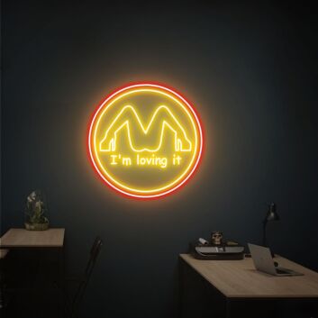 I’m Loving It Emblem LED Neon Sign