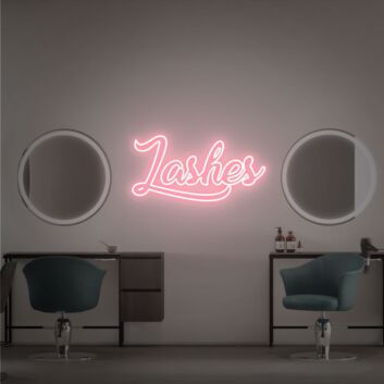 Brighten Up Your Beauty Space: Lashes Neon Signlash Room Wall Decor, Perfect for Salons, Home Glam Rooms, and Boutique Shop Displays.