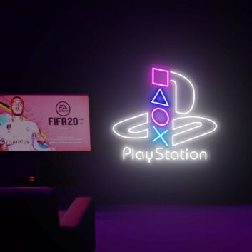 Transform Your Space with Playstation Neon Light Neon Sign: The Ultimate Unique Gift for Bedroom Decor, Wall Art, and Enhancing Your Home, Office, or Bar Ambiance.