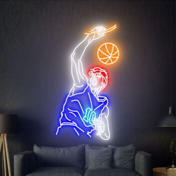 Slam Dunk Sakuragi Hanamichi Neon Sign Wall Decor: Brighten Up Your Home, Office, or Bar with Anime Flair.