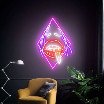 Smoking Woman LED Neon Sign