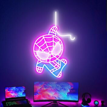 Swing into style with the Spiderman Neon Sign for an electrifying addition to game rooms, home theaters, or superhero-themed parties.