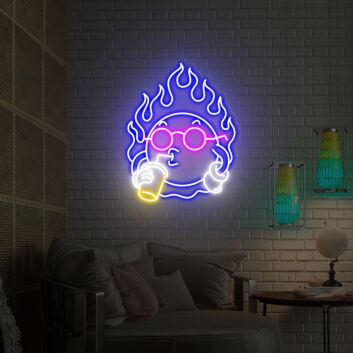 Brighten Your Space: Sun Neon Light Decorations Perfect for Home, Office, and Vibrant Celebrations.
