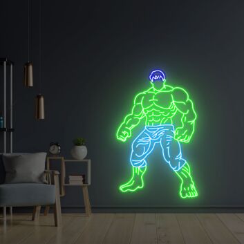 Brighten Up Your Game Room, Bar, or Office with The Hulk Neon Sign - The Perfect Touch for Home Decor and Memorable Parties.