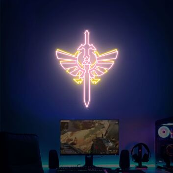 Brighten up your gaming room, themed parties, and unique wedding with The Legend Of Zelda Neon Sign Zelda Decor Zelda Gift Gaming Decor Zelda Sword Neon.