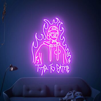 Brighten Your Space with Time To Shine Neon Sign: Perfect for Game Room, Bars, Stores, and Home Decor Ambiance.