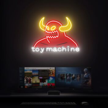 Elevate Your Gaming Space, Party Ambiance, or Bar with the Vibrant Gamer Toy Machine Neon Sign Wall Decor.
