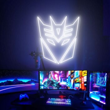 Brighten Up Your Space: Transformers Neon Sign for Game Room, Home Cinema, or Office Wall Decor, Perfect for Parties and Weddings.
