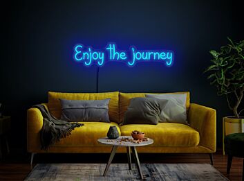 Brighten Your Workspace and Motivate Your Team with the Enjoy the Journey Neon Sign - Perfect for Office Decor and Inspirational Settings.