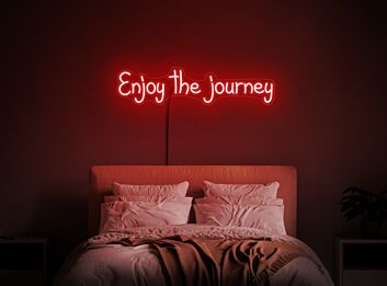 Brighten Your Workspace and Motivate Your Team with the Enjoy the Journey Neon Sign - Perfect for Office Decor and Inspirational Settings.