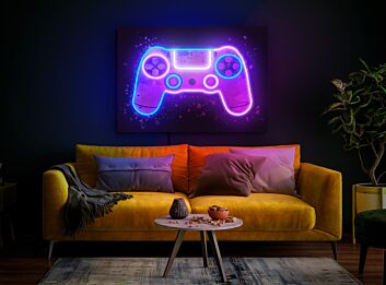 Elevate your gaming sanctuary and social gatherings with the Gamepad Game Room Art UV Print LED Neon Sign - Perfect for Home Decor, Office Lounges, and Entertainment Venues.