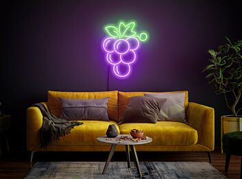 Brighten Your Kitchen, Restaurant, or Wine Bar with Grape Neon Sign Food Neon Sign Berry Neon Sign Neon Sign Kitchen Grape Wall Decor.