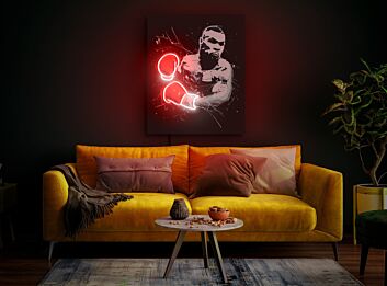 Mike Tyson Boxing Portrait UV LED Neon Sign for Boxing Gym Wall Decor
