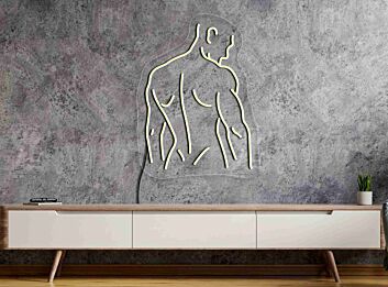 Elevate Your Bar, Home Decor, or Party Ambiance with the Aesthetic Naked Man Neon Sign - Perfect for Creating a Bold Statement.