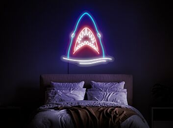 Light Up Your Space with Elegance: Perfect for Home Decor, Bars, Parties, and Nautical Themes - Shark Neon Sign, Fish Lighted Decor, Sea Creatures Neon Sign.