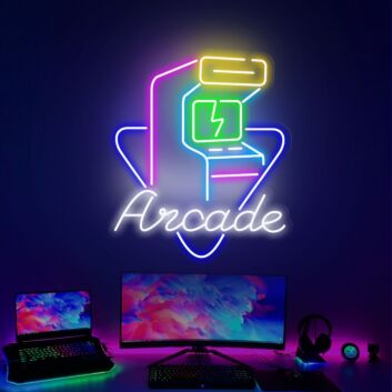 Revamp Your Entertainment Space: Arcade Game Room Party Light Neon Bar Sign - Perfect for Bars, Man Caves, and Birthday Celebrations
