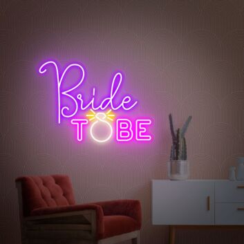 Add a captivating glow to your wedding or engagement celebration with the Bride To Be Led Neon Sign - A Memorable Backdrop and Gift.